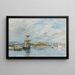 Vue du port d'Antibes, le quai le matin - Eugène Boudin — inramlat konstverk på väggen