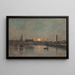 Vue du port de Trouville au crépuscule - Eugène Boudin — inramlat konstverk på väggen