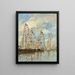 Yacht Basin at Trouville-Deauville - Eugène Boudin — inramlat konstverk på väggen