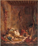 Le corps de garde à Meknès - Eugène Delacroix — vy av konstverket
