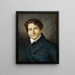 Eugène Delacroix - Lon Riesener (1808 - 1878) - Eugène Delacroix — inramlat konstverk på väggen