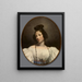 Mlle Alexandrine Julie de la Boutraye - Eugène Delacroix — inramlat konstverk på väggen