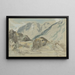 Landskapsbild av berg - Eugène Delacroix — inramlat konstverk på väggen