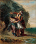 Selim och Zuleika - Eugène Delacroix — vy av konstverket