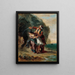 Selim och Zuleika - Eugène Delacroix — inramlat konstverk på väggen