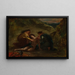 Saint Sébastien med Sainte Irène och assistent - Eugène Delacroix — inramlat konstverk på väggen