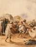 Les joueurs ambulants - Eugène Delacroix — vy av konstverket