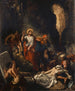 La resurrección de Lázaro - Eugène Delacroix — vy av konstverket