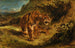 Tigre à l'affût - Eugène Delacroix — vy av konstverket