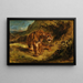 Tigre à l'affût - Eugène Delacroix — inramlat konstverk på väggen