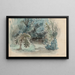 Vue présumée du jardin de Champrosay - Eugène Delacroix — inramlat konstverk på väggen