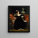Portrait of Mme Jules-Antoine Droz - Eugène Devéria — inramlat konstverk på väggen