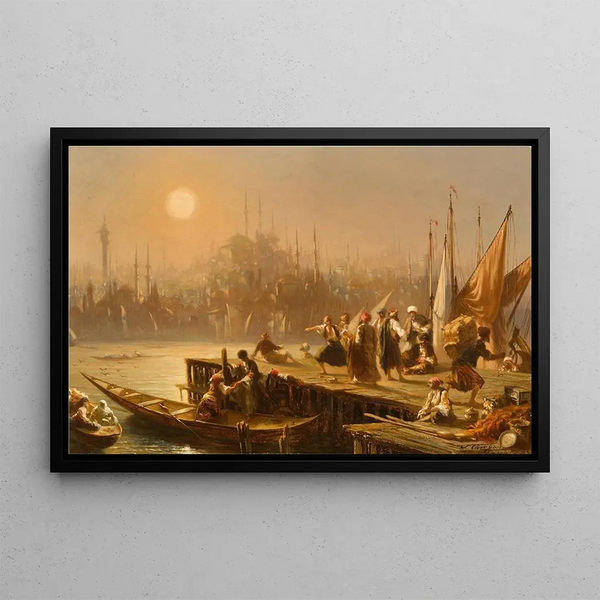 Eugne Flandin - On the Bosphorus Sultanahmet beyond.webp