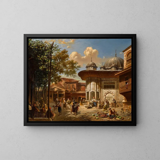 Eugne Flandin - The Fountain of Ahmet III Constantinople.webp