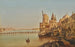 Le vieux pont de bateaux à Bagdad - Eugène Flandin — vy av konstverket