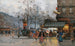 Boulevard animé Paris - Eugène Galien-Laloue — vy av konstverket