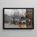 Boulevard animé Paris - Eugène Galien-Laloue — inramlat konstverk på väggen