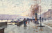 Figures vid Quai du Louvre Paris - Eugène Galien-Laloue — vy av konstverket