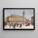 Gare de Lyon - Eugène Galien-Laloue — inramlat konstverk på väggen
