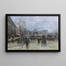 La Gare de l'Est - Eugène Galien-Laloue — inramlat konstverk på väggen