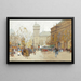La Place du Châtelet - Eugène Galien-Laloue — inramlat konstverk på väggen