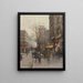 La Porte Saint-Denis Paris - Eugène Galien-Laloue — inramlat konstverk på väggen