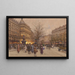 Le Boulevard vers le Pont - Eugène Galien-Laloue — inramlat konstverk på väggen