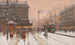Le Grand Boulevard sous la neige - Eugène Galien-Laloue — vy av konstverket