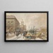 Le Marché aux fleurs (Konflikt de cas) - Eugène Galien-Laloue — inramlat konstverk på väggen