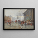 Le Marché aux fleurs de la Madeleine - Eugène Galien-Laloue — inramlat konstverk på väggen