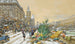 Le Quai aux Fleurs och la Conciergerie - Eugène Galien-Laloue — vy av konstverket