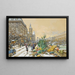 Le Quai aux Fleurs och la Conciergerie - Eugène Galien-Laloue — inramlat konstverk på väggen