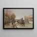 Le Quai de la Seine - Eugène Galien-Laloue — inramlat konstverk på väggen