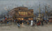Le Théâtre du Châtelet, Paris - Eugène Galien-Laloue — vy av konstverket