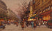 Les Grands Boulevards nära teatern Variétés - Eugène Galien-Laloue — vy av konstverket