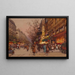 Les Grands Boulevards nära teatern Variétés - Eugène Galien-Laloue — inramlat konstverk på väggen
