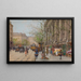 blomstermarknaden, Place de la Madeleine - Eugène Galien-Laloue — inramlat konstverk på väggen