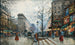 Paris, la Porte Saint-Denis - Eugène Galien-Laloue — vy av konstverket