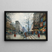 Paris, la Porte Saint-Denis - Eugène Galien-Laloue — inramlat konstverk på väggen