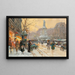 Paris Place de la République under regn - Eugène Galien-Laloue — inramlat konstverk på väggen