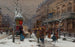 Boulevard de Paris en hiver - Eugène Galien-Laloue — vy av konstverket