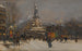 Place de la République (Konflikt de Cas) - Eugène Galien-Laloue — vy av konstverket
