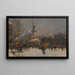 Place de la République (Konflikt de Cas) - Eugène Galien-Laloue — inramlat konstverk på väggen