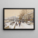 Quai des Célestins - Eugène Galien-Laloue — inramlat konstverk på väggen