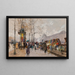 Quai Voltaire - Eugène Galien-Laloue — inramlat konstverk på väggen