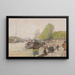 Quai de Passy - Eugène Galien-Laloue — inramlat konstverk på väggen