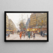 Théâtre du Gymnase, boulevard de Bonne-Nouvelle - Eugène Galien-Laloue — inramlat konstverk på väggen