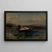 Petit bateau - Eugène Isabey — inramlat konstverk på väggen