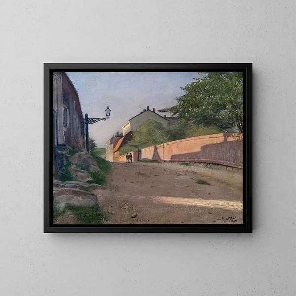 Dbelnsgatan - Eugène Jansson — inramlat konstverk på väggen