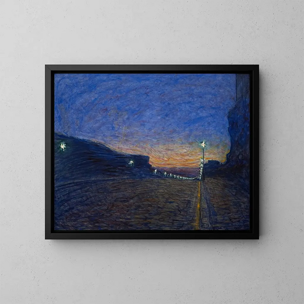 Hornsgatan - Eugène Jansson — inramlat konstverk på väggen